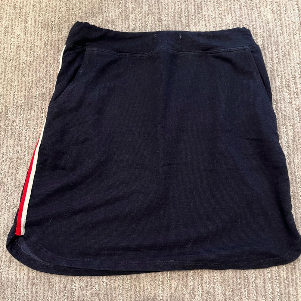 Sundry Navy Blue Side Stripe Skirt